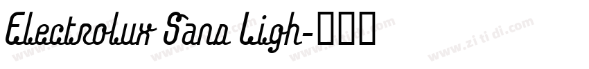 Electrolux Sans Ligh字体转换